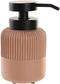 Zeepdispenser DKD Home Decor Zwart Cement Terra cotta Polypropyleen 7 x 7 x 16 cm