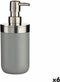 Zeepdispenser Grijs Plastic 350 ml (6 Stuks)