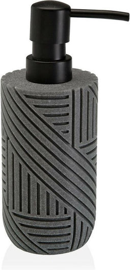 Zeepdispenser Grijs Zwart (7,3 x 18 x 7,3 cm)