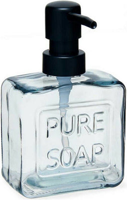 Zeepdispenser Pure Soap 250 ml Kristal Zwart Plastic (12 Stuks)