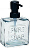 Zeepdispenser Pure Soap 250 ml Kristal Zwart Plastic (12 Stuks)