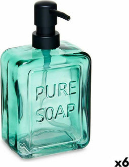 Zeepdispenser Pure Soap Kristal Groen 570 ml (6 Stuks)