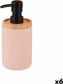 Zeepdispenser Roze Hout Hars Plastic (6 Stuks)