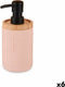Zeepdispenser Roze Hout Hars Plastic (6 Stuks)
