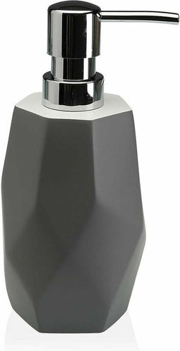 Zeepdispenser Versa Amanda Grijs Plastic Hars (8,2 x 21 x 8,2 cm)