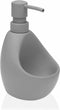 Zeepdispenser Versa Grijs Keramisch ABS (9,5 x 16,5 x 11 cm)