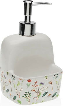 Zeepdispenser Versa Sansa Blommor Keramisch (9,4 x 17,8 x 10,5 cm)