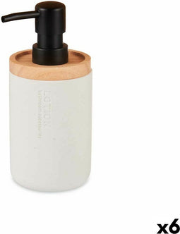 Zeepdispenser Wit Hout Hars Plastic (6 Stuks)