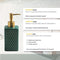 Zeepdispenser / Zeeppompje - Porselein Collectie - Groen - 350ml - Keramiek - 7x7x18cm