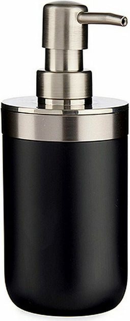 Zeepdispenser Ziverachtig Zwart Roestvrij staal Plastic (350 ml) (6 Stuks)