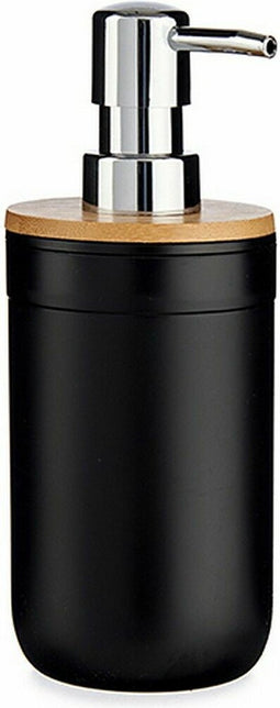 Zeepdispenser Zwart Bamboe Polypropyleen 350 ml (6 Stuks)
