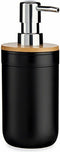 Zeepdispenser Zwart Bamboe Polypropyleen 350 ml (6 Stuks)