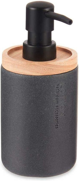 Zeepdispenser Zwart Hout Hars Plastic (6 Stuks)