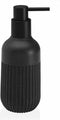 Zeepdispenser Zwart Plastic (6,5 x 18,5 x 6,5 cm)