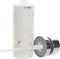 Zeeppompje/zeepdispenser marmer look wit polystone 400 ml - Badkamer/keuken zeep dispenser