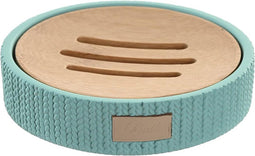 Zeepschaal DKD Home Decor 11 x 11 x 2,5 cm Cement Groen