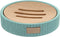 Zeepschaal DKD Home Decor 11 x 11 x 2,5 cm Cement Groen