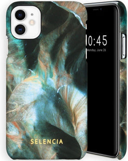 Selencia Hoesje Geschikt voor iPhone 11 Hoesje - Selencia Maya Fashion Backcover - zwart