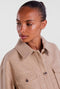 PIECES PCJUDY - Shacket - V-Hals met knoopsluiting - M