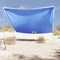 vidaXL - Strandluifel - met - zandankers - 304x300 - cm - blauw