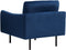 VINTERBRO - Fauteuil - Blauw - Fluweel