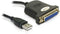 Delock 61330 - USB A naar Mini USB Adapter - Type 2.0 High Speed - Zwart