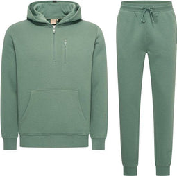 Mario Russo Trainingspak Achilles - Huispak - Joggingpak - Hoodie - Duck Green - maat L