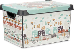 Opbergbak met Deksel Kinderen Weg 22 L Plastic 29,5 x 23,5 x 39,5 cm (12 Stuks)