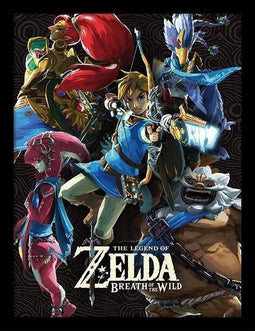 ZELDA BREATH OF THE WILD - Collector Print HQ 32X42 - Divine Beasts