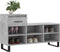 vidaXL - Schoenenkast - 102x36x60 - cm - bewerkt - hout - betongrijs