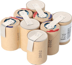 Zelfinstallerend batterijpakket voor de Würth Master SD 9.6 batterij 0700 980 213 NiMH 2.0Ah, afmetingen 78x62x34mm