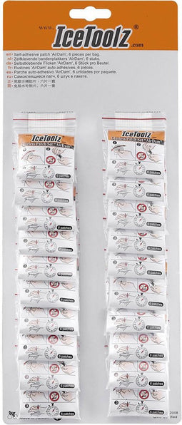 Zelfklevende bandenplakkers IceToolz Airdam 24056H2 - 20 sets
