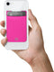 Zelfklevende kaarthouder, Roze - Katoen - Celly