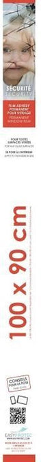 Zelfklevende raamfolie - EASY PROTEC - 100 x 90 cm - Veiligheid