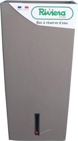 Zelfwaterende bloempot Riviera Eva New Taupe Vierkant 28 x 28 x 52 cm