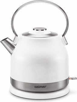 Zelmer ZCK7940 waterkoker 1,5 l 2200 W Roestvrijstaal, Wit