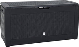 vidaXL - Tuinbox - 119x48x60 - cm - polypropeen - antracietkleurig