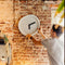 Ronde Klok Diepblauw / Round Clock Deepblue - Design klok Werkwaardig