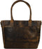 DSTRCT Alligator Creek Handtas - Leer met croco print - Cognac
