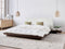 ZEN - Futon tweepersoonsbed - Donkere houtkleur - 160 x 200 cm - MDF