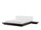 ZEN - Futon tweepersoonsbed - Donkere houtkleur - 160 x 200 cm - MDF