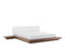 ZEN - Futon tweepersoonsbed - Lichte houtkleur - 160 x 200 cm - MDF