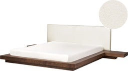 ZEN - Tweepersoonsbed - Bruin - 180 x 200 cm - Bouclé