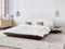 ZEN - Tweepersoonsbed LED - Donkerhout - 160 x 200 cm - MDF