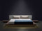 ZEN - Tweepersoonsbed LED - Lichte houtkleur - 180 x 200 cm - MDF