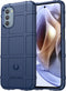 imoshion Hoesje Geschikt voor Motorola Moto G41 / Moto G31 Hoesje Siliconen - imoshion Rugged Shield Backcover - Blauw