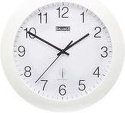 Zendergestuurde Wandklok 30 cm Analoog Wit/Zilver