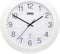 Zendergestuurde Wandklok 30 cm Analoog Wit/Zilver