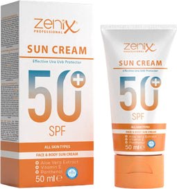 Zenix Professional 50+ (56) SPF Effective UVA UVB - Protector - Zonnebrand Crème voor gezicht- geschikt voor wintersport, zomer activiteiten en nog meer