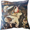 ZenXhome-Jeroen Bosch- Jheronimus Bosch- Tuin der Lusten- Hel- Hoogwaardig sierkussen met riets- 44cm X 44cm inclusief kussen- Dutch Design Product